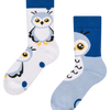 Lustige warme Socken für Kinder Schneeeule
