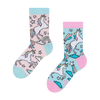 Lustige Kindersocken Regenbogen-Einhorn
