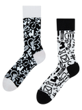 Lustige Socken Kritzeleien