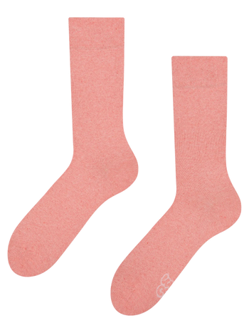 Socken aus recycelter Baumwolle Pfirsich