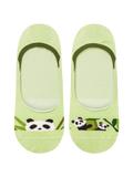 Lustige No-Show-Socken Pandas und Bambus