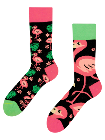 Lustige Socken Flamingos