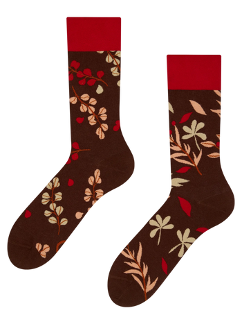 Lustige Socken Herbstgarten