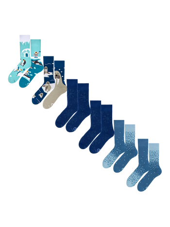 6er-Pack warme Socken – Kühle Brise