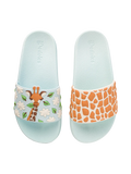 Lustige Pantoletten für Kinder Niedliche Giraffe