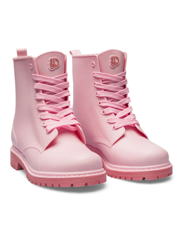 Pastellrosa Regenstiefel für Frauen