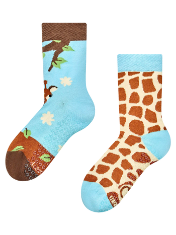Rutschfeste Kindersocken Niedliche Giraffe