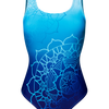 Lustiger einteiliger Badeanzug für Frauen Aqua-Mandala