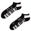 Lustige Knöchelsocken Piano-Katze