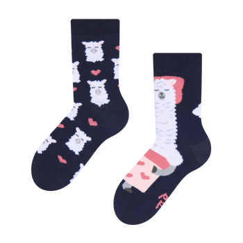 Lustige Kindersocken Schlafendes Lama
