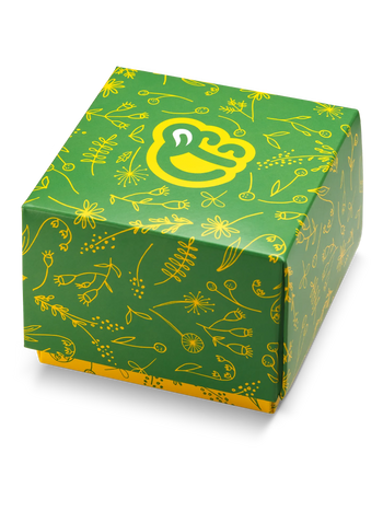 Quadratische Geschenkbox Frühlingsblumen