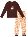 Lustiger Pyjama für Frauen Schläfriger Kaffee