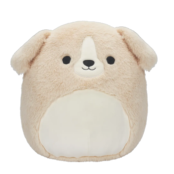 Squishmallows Fuzzamallows Stevon der braune Hund, 30 cm