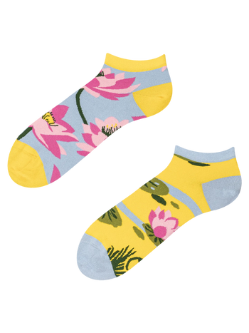 Lustige Knöchelsocken Seerose