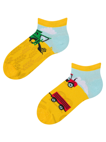 Lustige Knöchelsocken für Kinder Traktor