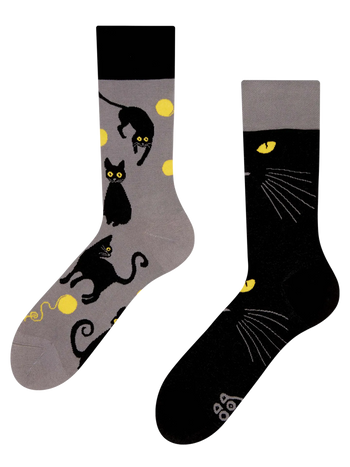 Lustige Socken Katzenaugen