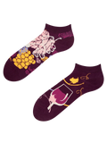 Lustige Knöchelsocken Rotwein
