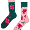 Lustige Socken Rosa Christrosen