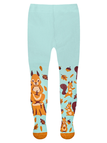 Lustige Strumpfhosen für Kinder Eichhörnchen im Wald