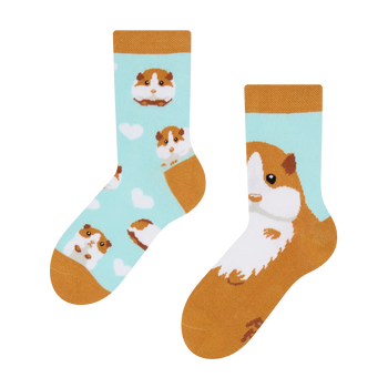 Lustige Kindersocken Meerschweinchen