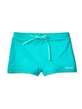 Türkisfarbene elastische Badeshorts für Kinder