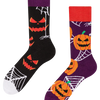 Lustige Socken Gruseliger Kürbis
