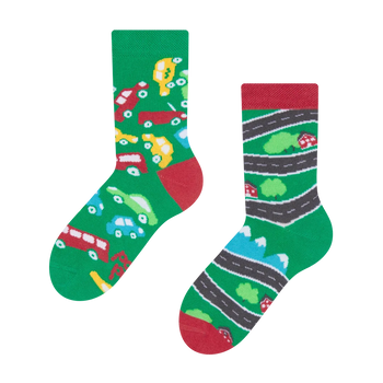 Lustige Kindersocken Kleine Autos