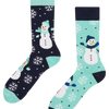 Lustige warme Socken Fröhlicher Schneemann