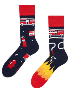 Lustige Socken Feuerwehrmann