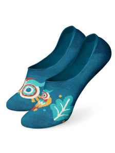 Lustige No-Show-Socken Kluge Eule