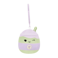 Squishmallows Schlüsselanhänger Latchmi der Lavendel-Matcha-Latte, 9 cm