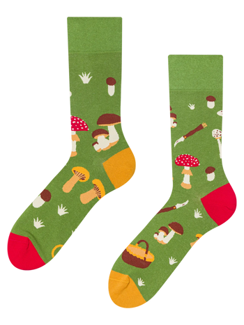 Lustige Socken Pilzjagd
