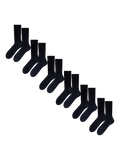 6er-Pack schwarze Socken aus gekämmter Baumwolle