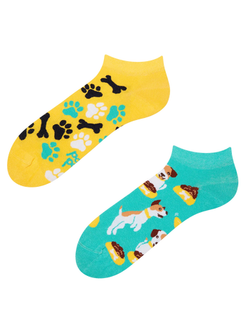 Lustige Knöchelsocken Fröhlicher Hund