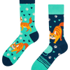 Lustige Socken Fröhliche Katze