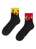Lustige funktionelle Crewsocken On Fire