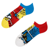 Lustige Sneakersocken Bunte Comics