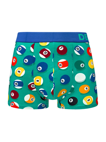 Gekürzte Boxershorts für Männer Billard