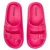 Himbeerrosa Plateausandalen für Frauen