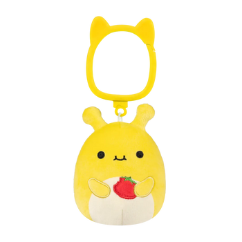 Squishmallows Schlüsselanhänger Zarina die gelbe Bananenschnecke, 9 cm