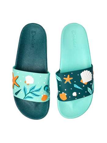 Lustige Pantoletten Muscheln