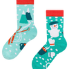 Lustige warme Socken für Kinder Winterabenteuer
