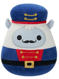 Squishmallows Juri der weiße Yeti im blauen Nussknacker-Outfit, 20 cm