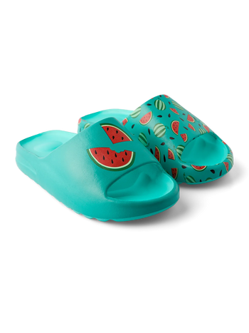 Lustige chunky Pantoletten Wassermelonensaison