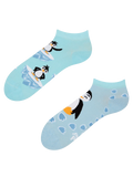 Lustige Knöchelsocken Fröhlicher Pinguin