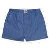 Blau-grau gemusterte Shorts für Männer