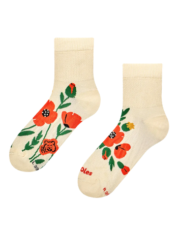 Antistress-Crewsocken Mohnfeld