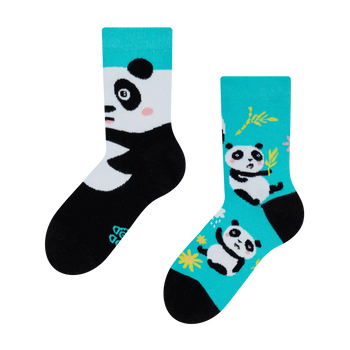 Lustige Kindersocken Panda