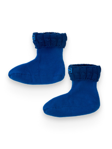 Isolierte Kinder-Stiefelsocken für Regenstiefel Ozeanblau