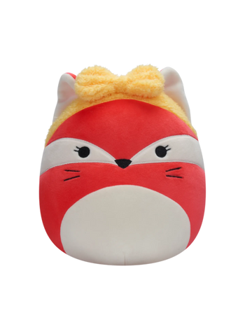 Squishmallows Fifi der rosa Fuchs mit gelbem Stirnband, 20 cm